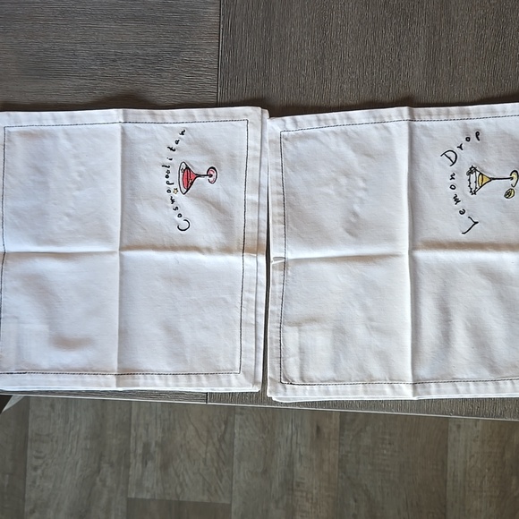 Pottery Barn Embroidered Cocktail Napkin Set - Picture 8 of 13